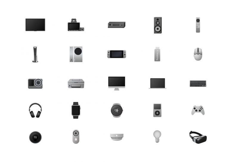 Electronic devices icon setset (by Figma)